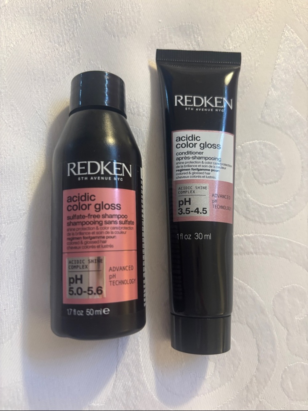 Redken Acidic Color Gloss shampoo & conditioner travel set